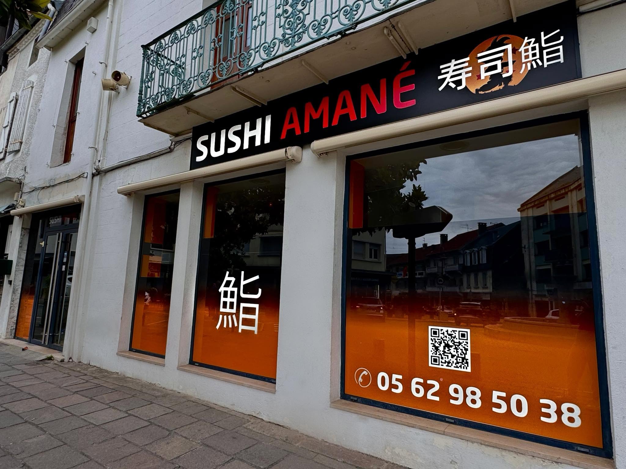 La façade de Sushi Amané, 4 rue Thiers à Lannemezan